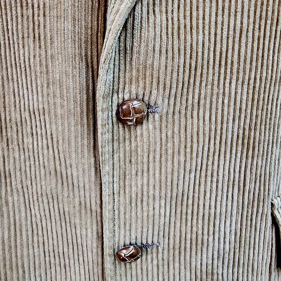 Vintage Collage Hall Blazer Mens 39R Brown Corduroy Sport Jacket Elbow Patches - Picture 8 of 16